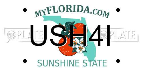 USH4I Florida License Plate