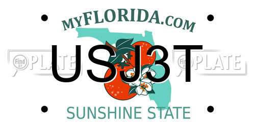 USJ3T Florida License Plate