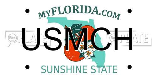 USMCH Florida License Plate