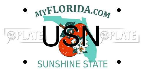USN Florida License Plate