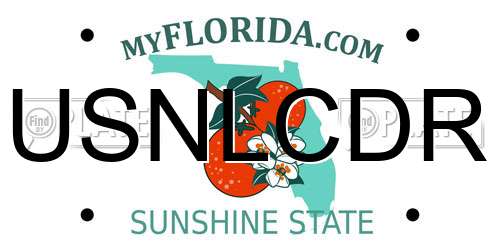 USNLCDR Florida License Plate