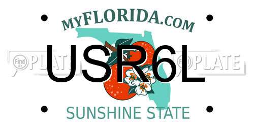 USR6L Florida License Plate