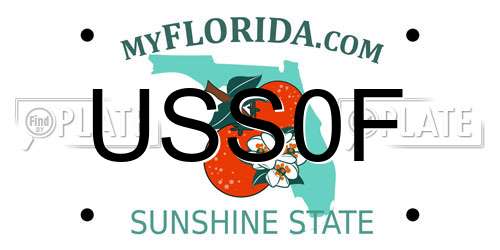 USS0F Florida License Plate