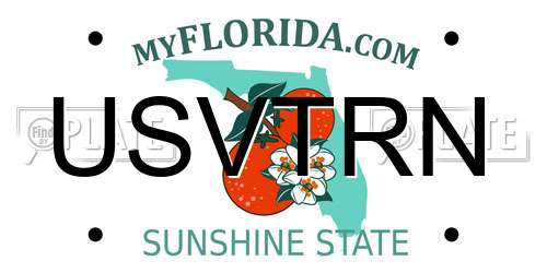 USVTRN Florida License Plate