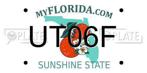 UT06F Florida License Plate