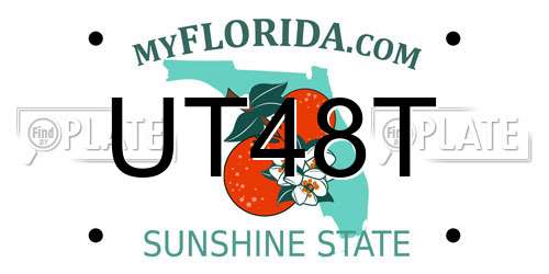 UT48T Florida License Plate