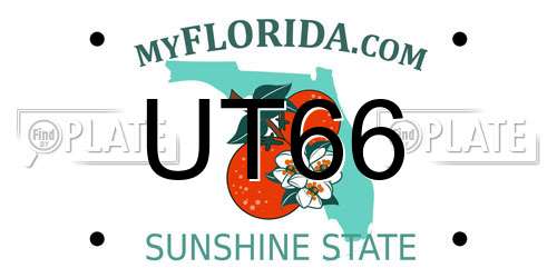 UT66 Florida License Plate