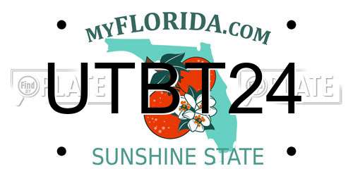 UTBT24 Florida License Plate