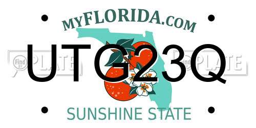 UTG23Q Florida License Plate