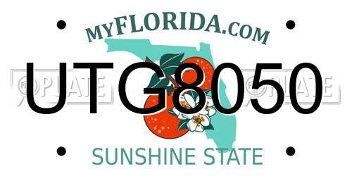 UTG8050 Florida License Plate