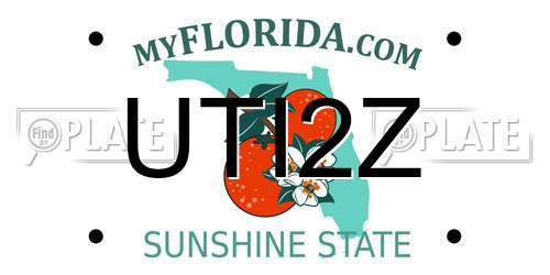 UTI2Z Florida License Plate