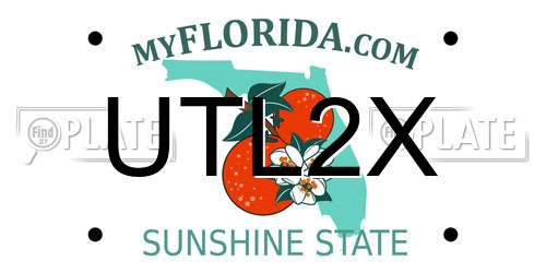 UTL2X Florida License Plate