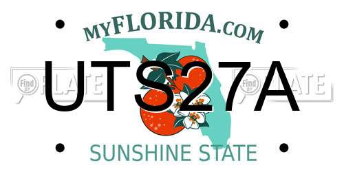UTS27A Florida License Plate