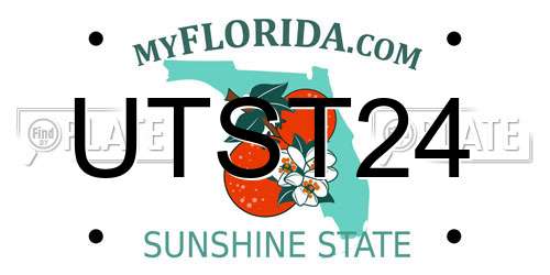 UTST24 Florida License Plate
