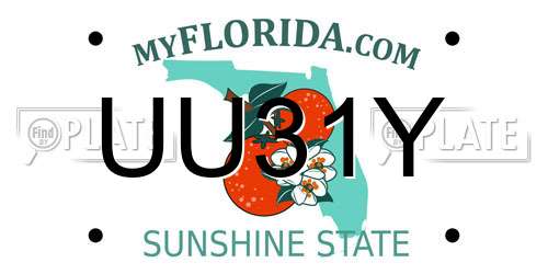 UU31Y Florida License Plate