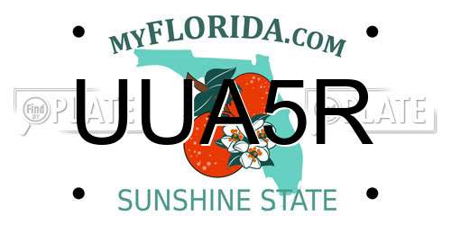 UUA5R Florida License Plate