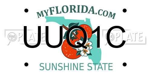 UUQ1C Florida License Plate