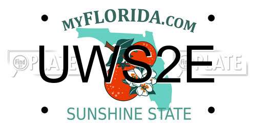 UWS2E Florida License Plate