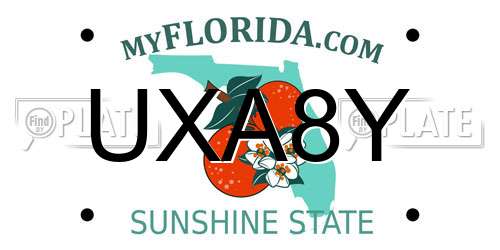 UXA8Y Florida License Plate