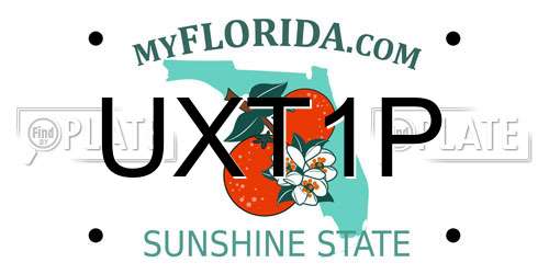 UXT1P Florida License Plate