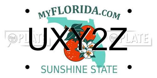 UXY2Z Florida License Plate