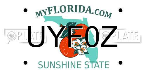 UYF0Z Florida License Plate