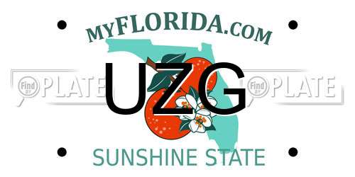UZG Florida License Plate