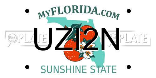 UZI2N Florida License Plate