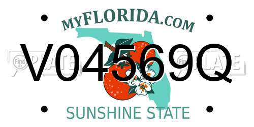 V04569Q Florida License Plate