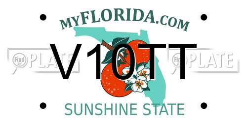V10TT Florida License Plate
