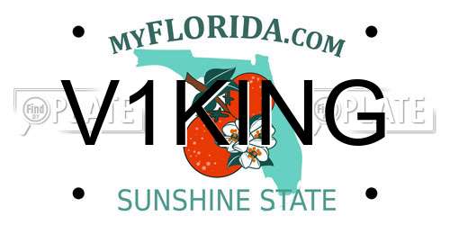 V1KING Florida License Plate