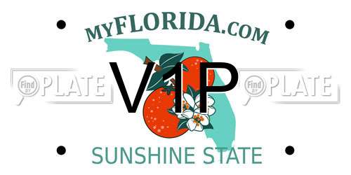 V1P Florida License Plate