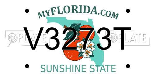 V3273T Florida License Plate