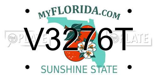 V3276T Florida License Plate