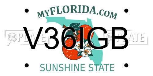 V36IGB Florida License Plate