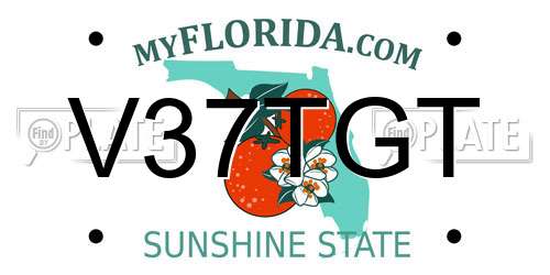 V37TGT Florida License Plate
