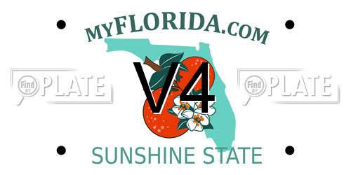 V4 Florida License Plate