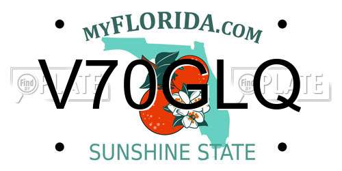 V70GLQ Florida License Plate
