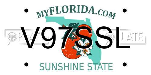 V97SSL Florida License Plate