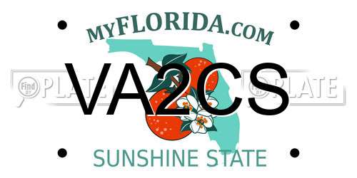 VA2CS Florida License Plate