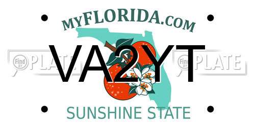 VA2YT Florida License Plate