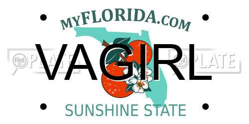 VAGIRL Florida License Plate