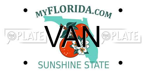 VAN Florida License Plate