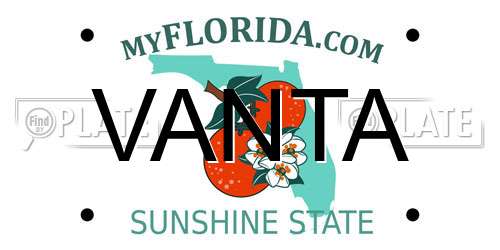 VANTA Florida License Plate