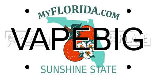 VAPEBIG Florida License Plate