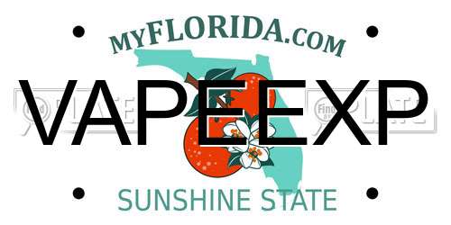 VAPEEXP Florida License Plate