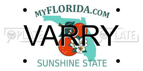 VARRY Florida License Plate