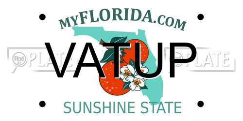 VATUP Florida License Plate