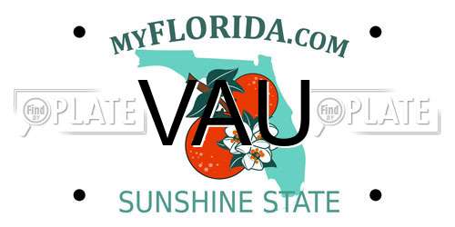 VAU Florida License Plate