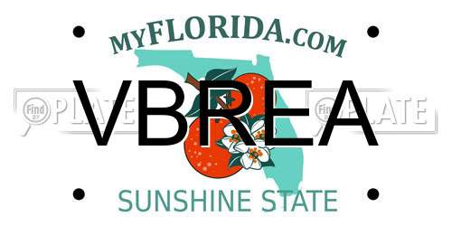 VBREA Florida License Plate